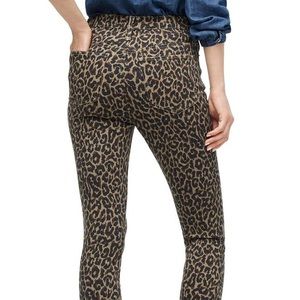 J Crew leopard print jeans size 29
